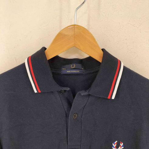 フレッドペリー FRED PERRY 英国製 ロゴ刺繍 S/S ポロシャツ メンズ 38