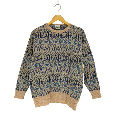 ローラアシュレイ LAURA ASHLEY MADE IN GREAT BRITAIN カラーネップクルーネックニット レディース ONE