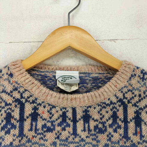 ローラアシュレイ LAURA ASHLEY MADE IN GREAT BRITAIN カラーネップクルーネックニット レディース ONE