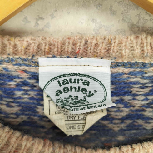ローラアシュレイ LAURA ASHLEY MADE IN GREAT BRITAIN カラーネップクルーネックニット レディース ONE