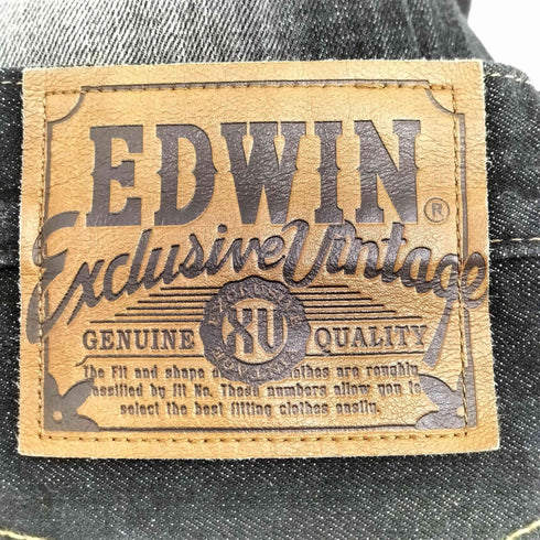 エドウィン EDWIN XU EXCLUSIVE VINTAGE LOT EX 404 ストレート ブラック デニム パンツ メンズ 28