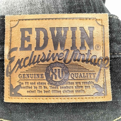 エドウィン EDWIN XU EXCLUSIVE VINTAGE LOT EX 404 ストレート ブラック デニム パンツ メンズ 28