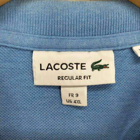 ラコステ LACOSTE REGULAR FIT ロゴ刺繍ポロシャツ メンズ 4XL