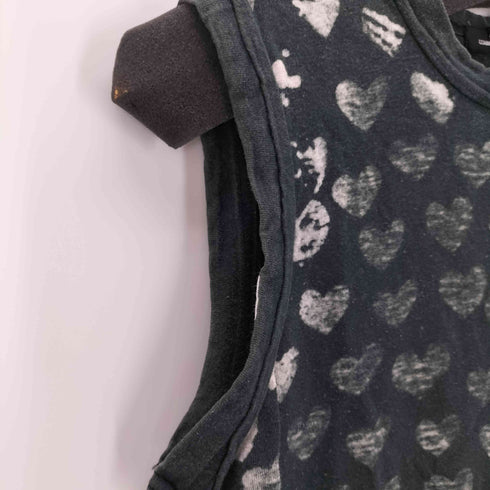 トリココムデギャルソン tricot COMME des GARCONS 00s ハート柄 タンクトップ レディース
