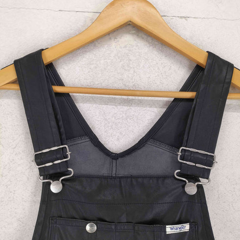 ラングラー Wrangler フェイクレザー フレアーオーバーオール レディース