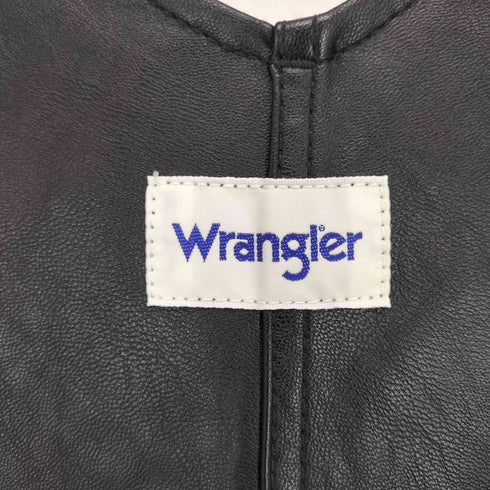 ラングラー Wrangler フェイクレザー フレアーオーバーオール レディース