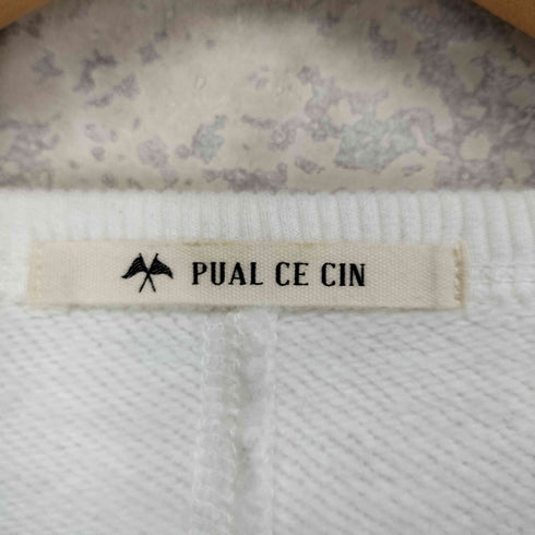 ピュアルセシン pual ce cin パイルカット裏毛ロゴ刺繍BIG プルオーバー レディース