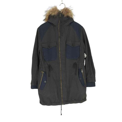 ステューシー Stussy 00s racoon fur ラクーンファー モッズコート メンズ S