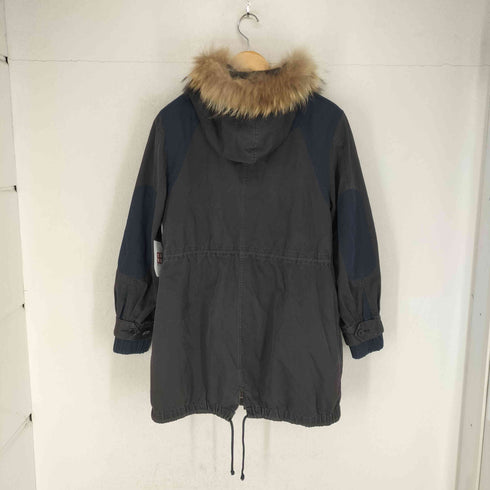 ステューシー Stussy 00s racoon fur ラクーンファー モッズコート メンズ S