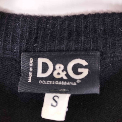 ディーアンドジードルチェアンドガッバーナ D&G DOLCE&GABBANA 00s 花柄 デザインクルーネックリブカーディガン レディース import:S