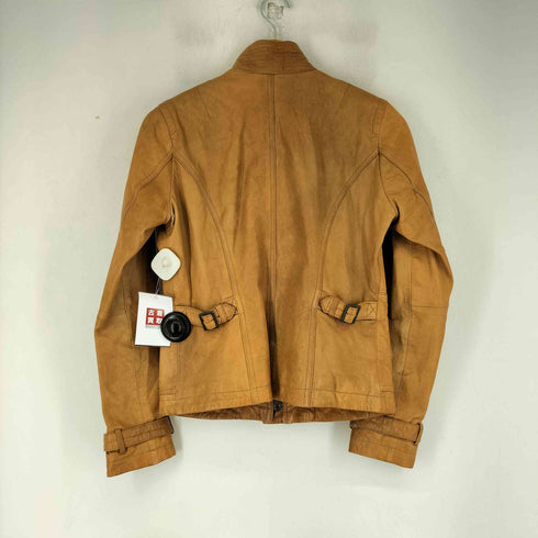 バナナリパブリック BANANA REPUBLIC ラムレザー シングルライダースジャケット レディース JPN:S