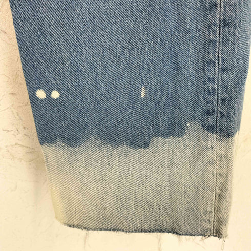 リーバイス Levis 501 WARP STRETCH BAEZ 14.04oz カットオフ ブリーチ加工デニムパンツ メンズ w33