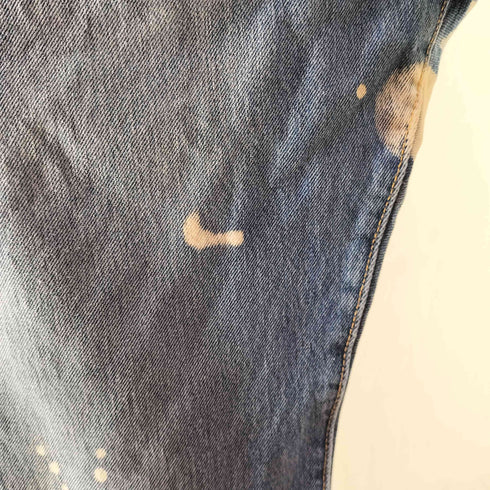 リーバイス Levis 501 WARP STRETCH BAEZ 14.04oz カットオフ ブリーチ加工デニムパンツ メンズ w33