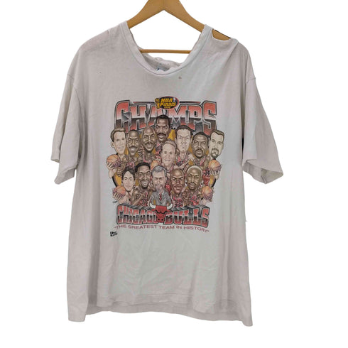 PRO PLAYER 90S USA製 96 Season CHAMPS バスケットボール チーム プリント Tシャツ メンズ import:XL
