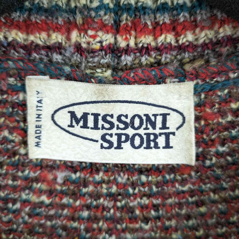 ミッソーニスポーツ MISSONI SPORTS 総柄 ウールニット メンズ