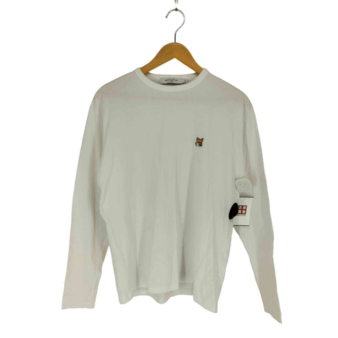 メゾンキツネ MAISON KITSUNE FOX HEAD PATCH REGULAR LONG-SLEEVED TEE-SHIRT メンズ XXS