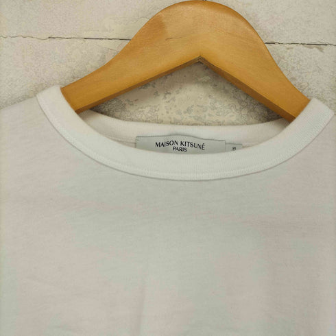 メゾンキツネ MAISON KITSUNE FOX HEAD PATCH REGULAR LONG-SLEEVED TEE-SHIRT メンズ XXS
