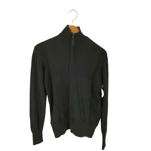 シーケーカルバンクライン ck Calvin Klein リブニット ハーフジップニット レディース M
