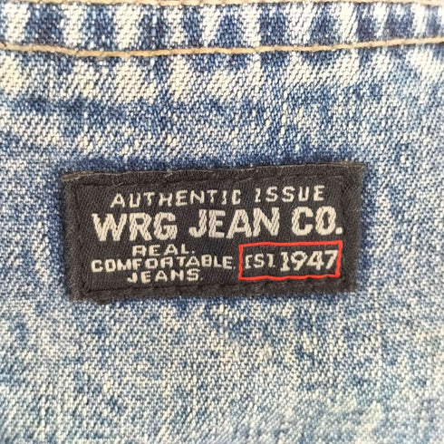 WRG JEANS CO デニムペインターハーフパンツ メンズ 印字消えのため不明