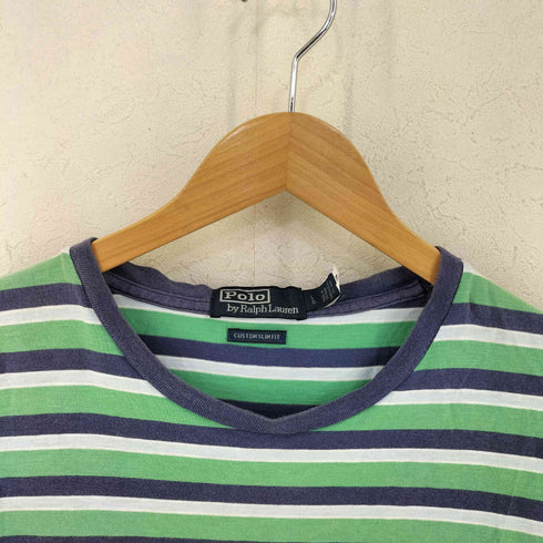ポロバイラルフローレン Polo by RALPH LAUREN CUSTOM SLIMFIT ボーダーTシャツ メンズ import:L