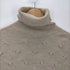 babaco 20AW CABLE EYELET TURTLE NECK SANDBEIGE ケーブル アイレット タートルネック ニット セーター レディース FREE