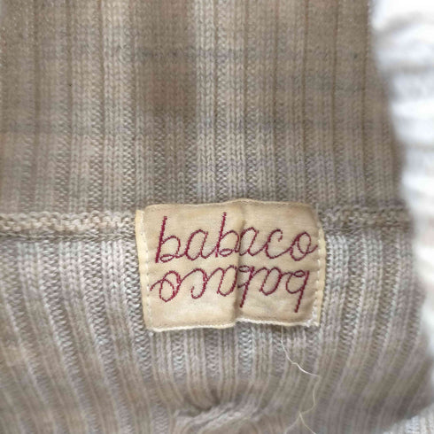 babaco 20AW CABLE EYELET TURTLE NECK SANDBEIGE ケーブル アイレット タートルネック ニット セーター レディース FREE