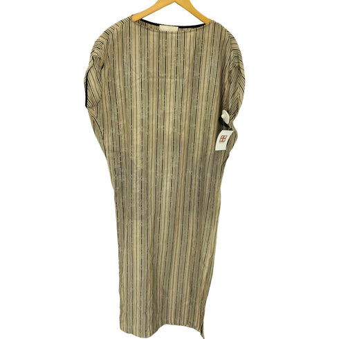 マメクロゴウチ Mame Kurogouchi 20SS Floral Stripe Silk Jacquard sleeveless Dress フローラル ストライプ シルク ジャカード ノースリーブ ドレス ワンピース レディース JPN:2