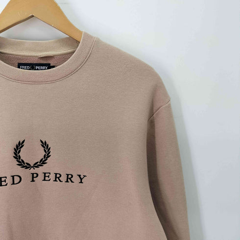 フレッドペリー FRED PERRY EMBROIDERED SWEATSHIRT レディース import:M