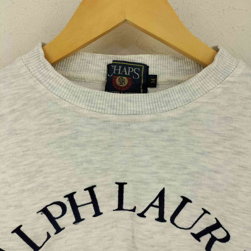 チャップスラルフローレン CHAPS RALPH LAUREN 霜降り フロント刺繍ワッペンスウェット メンズ import:M
