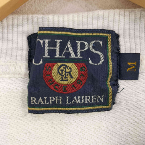 チャップスラルフローレン CHAPS RALPH LAUREN 霜降り フロント刺繍ワッペンスウェット メンズ import:M
