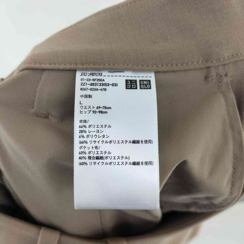 ユニクロ UNIQLO タックワイドパンツ レディース JPN:L