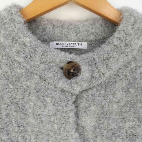 ビューティーアンドユースユナイテッドアローズ BEAUTY & YOUTH UNITED ARROWS 23AW ウールアルパカブレンド ブークレニットカーディガン レディース