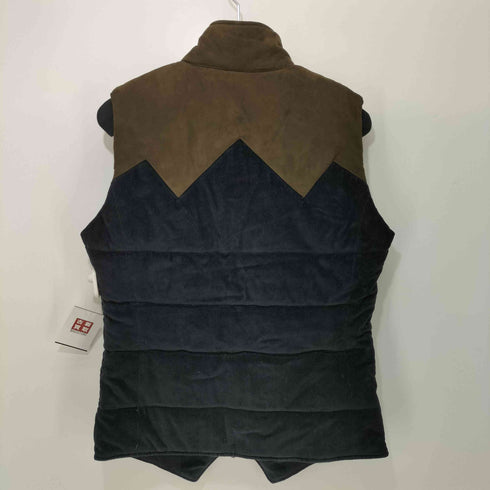 オベリスク Obelisk 00s Y2K archive Vest チマヨ柄 スエード×コーデュロイ 中綿 ベスト メンズ JPN:S