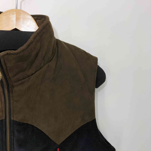 オベリスク Obelisk 00s Y2K archive Vest チマヨ柄 スエード×コーデュロイ 中綿 ベスト メンズ JPN:S