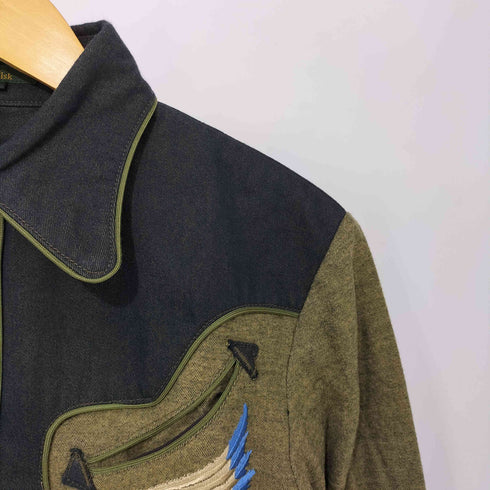オベリスク Obelisk 00s Y2K archive Indian Head Western Shirts インディアンヘッド 刺繍 ウエスタンシャツ メンズ JPN:S