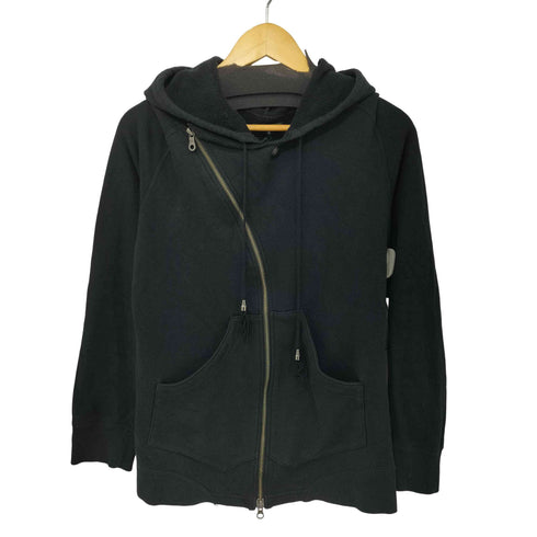 オベリスク Obelisk 00s Y2K archive Butterfly Hoodie 蝶 バタフライ 変形ジップ ジップアップ パーカー メンズ JPN:S