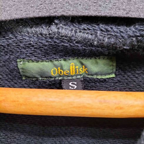 オベリスク Obelisk 00s Y2K archive Butterfly Hoodie 蝶 バタフライ 変形ジップ ジップアップ パーカー メンズ JPN:S