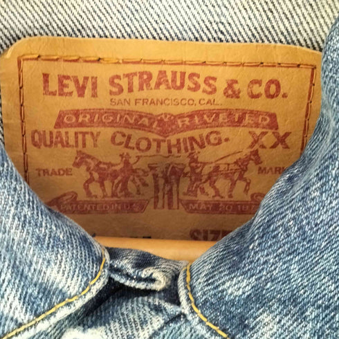 リーバイス Levis 90S 日本製 3rd復刻 BIGE 71557-0208 デニムトラッカージャケット メンズ 38