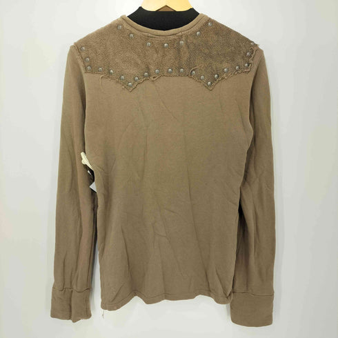 アユイテ AYUITE 00s Y2K archive スタッズ 裏パイル コットンリブ L/S カットソー メンズ JPN:1