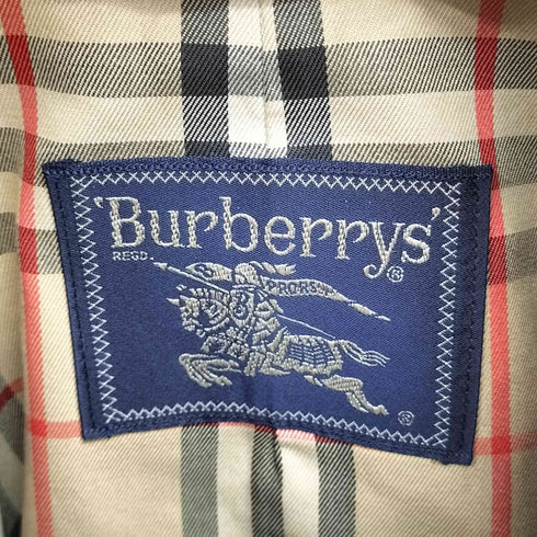 バーバリーズ BURBERRYS 80-90S 裏地ノヴァチェック ラグランステンカラーコート メンズ