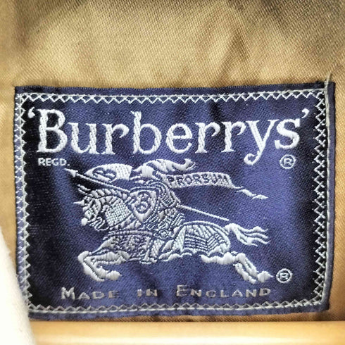 バーバリーズ BURBERRYS 90S 裏地チェック ラグランステンカラーコート メンズ