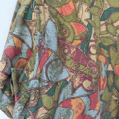 パタゴニア patagonia 90S 99SS 香港製 ORGANIC COTTON 魚 植物 アロハシャツ メンズ import:M