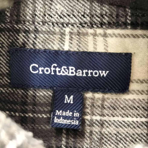 クラフトアンドバロー Croft&Barrow コットンL/S チェックネルシャツ メンズ JPN:M