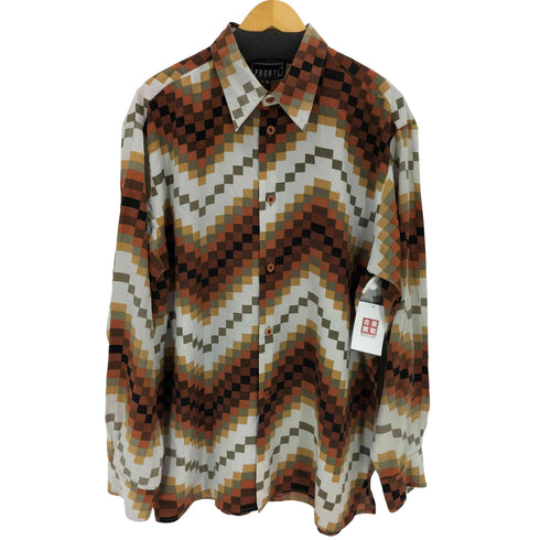 PRONTI 総柄L/S ポリシャツ メンズ JPN:XL