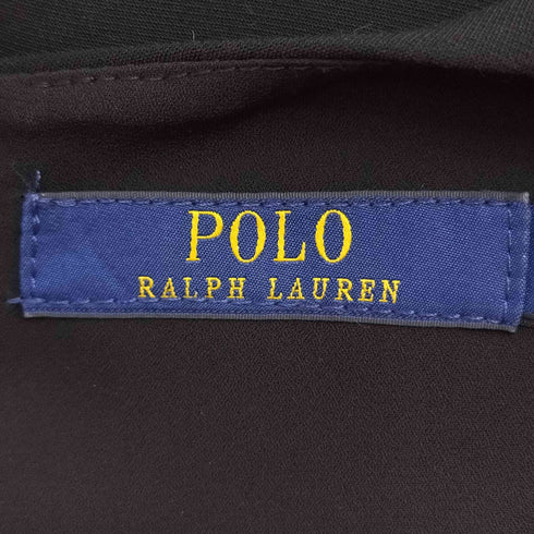 ポロラルフローレン POLO RALPH LAUREN レザーポケット付き 半袖ワンピース レディース US:4