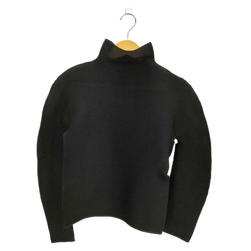 ミーイッセイミヤケ me ISSEY MIYAKE STRETCH PLEATS ハイネック カットソー レディース