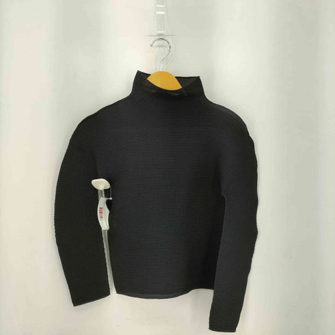 ミーイッセイミヤケ me ISSEY MIYAKE STRETCH PLEATS ハイネック カットソー レディース