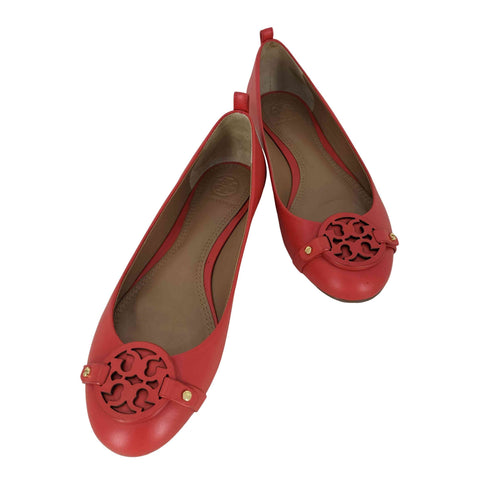 トリーバーチ TORY BURCH ロゴ フラットシューズ バレエシューズ レディース 7M
