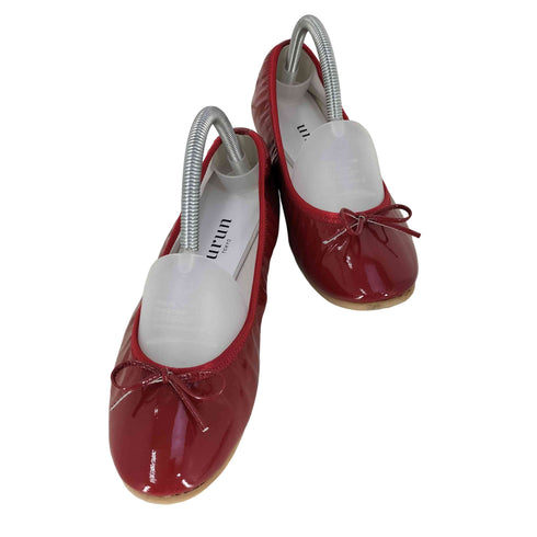 KURUN Pauline -Enamel Red バレエシューズ レディース JPN:24