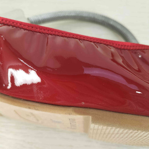 KURUN Pauline -Enamel Red バレエシューズ レディース JPN:24